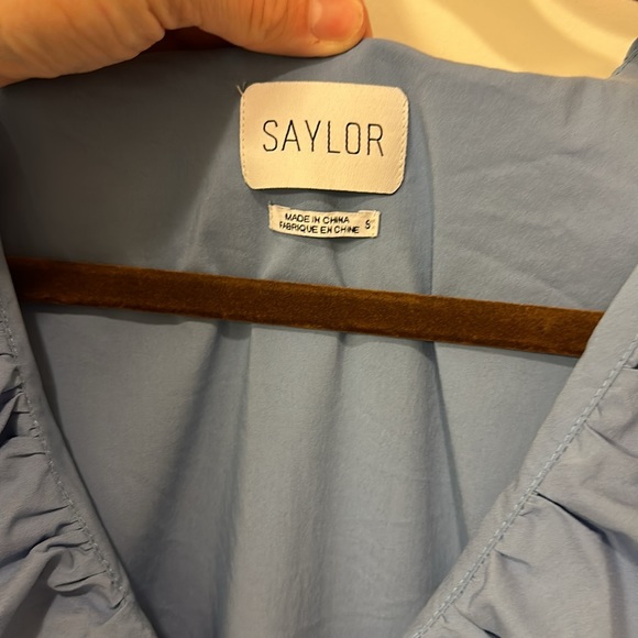 Saylor Zerina mini dress in morning glory blue size small 🦋🦋🦋 - Picture 3 of 10